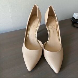 Jessica Simpson Nude Pointed Heels